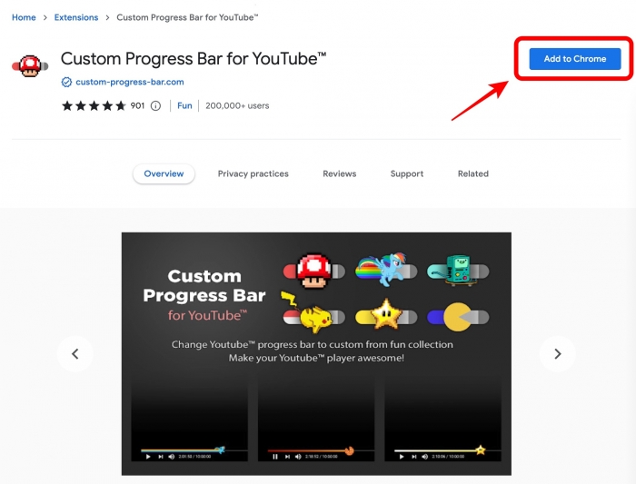 Thay đổi giao diện thanh tiến trình YouTube để xem video thú vị hơn