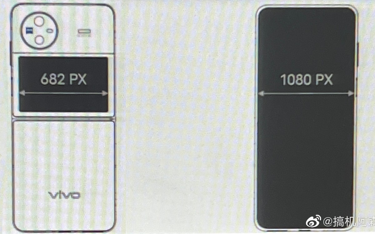 Vivo X Flip sẽ có màn hình 6,8 inch 120Hz và camera kép 50MP + 12MP