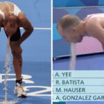 Olympic star vomits 10 times on live TV after swimming in polluted Paris river