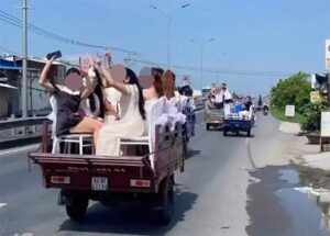 Vụ đoàn đưa dâu bằng xe ba bánh: 4 tài xế bị phạt, tịch thu 3 phương tiện